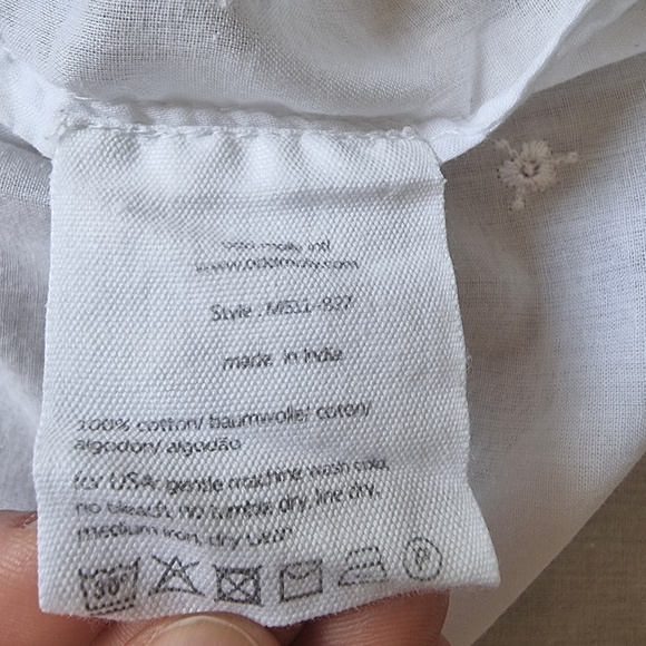 Odd Molly Sz 1 (Small) Blouse Tunic Embroided 100% Cotton - Picture 6 of 12